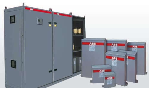 Bancos de capacitores ABB para compensación de factor de potencia