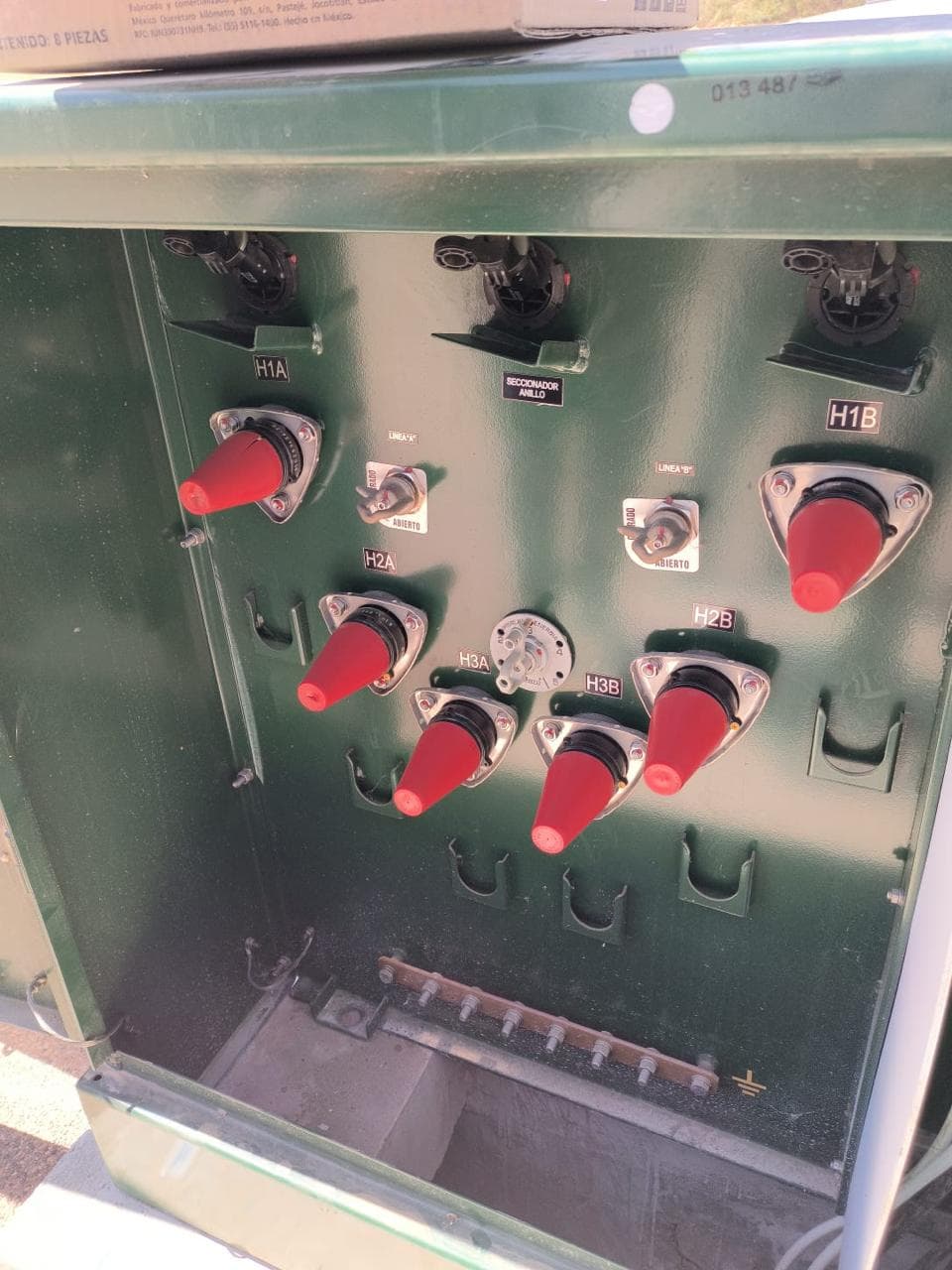 Instalación eléctrica de media tensión con seccionador